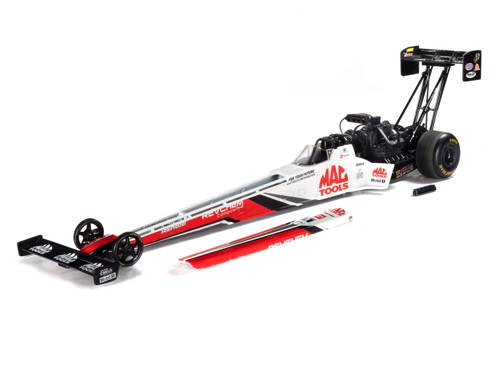 amt-auto-world-2023-doug-kalitta-mac-tools-top-fuel-dragster-miniature-1-24 image 2
