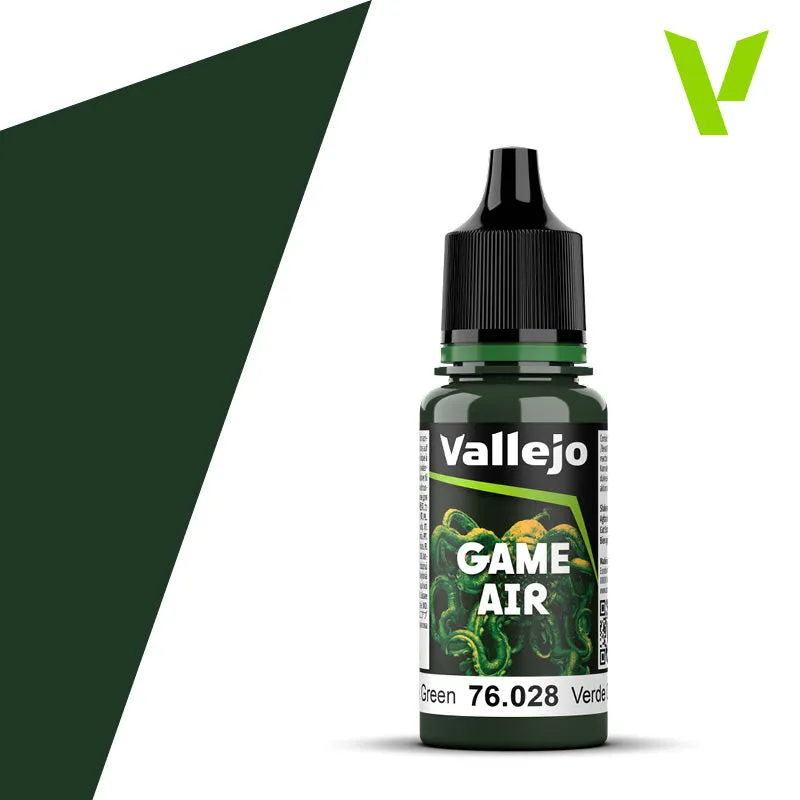 vallejo-game-air-028-dark-green-peinture-a-rographe-18-ml image 1