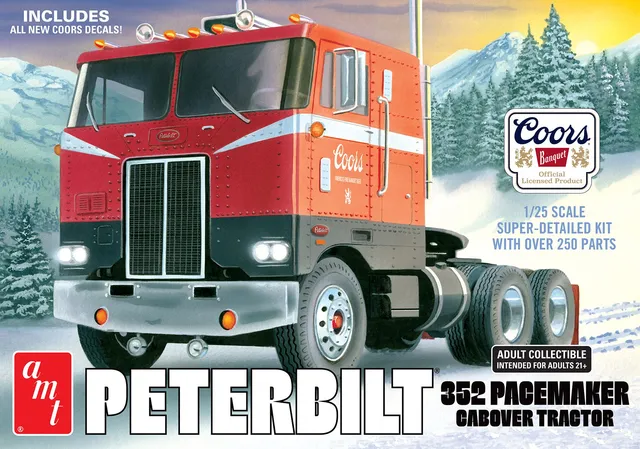 amt-peterbilt-352-pacemaker-coors-kit-maquette-camion-1-25 image 1
