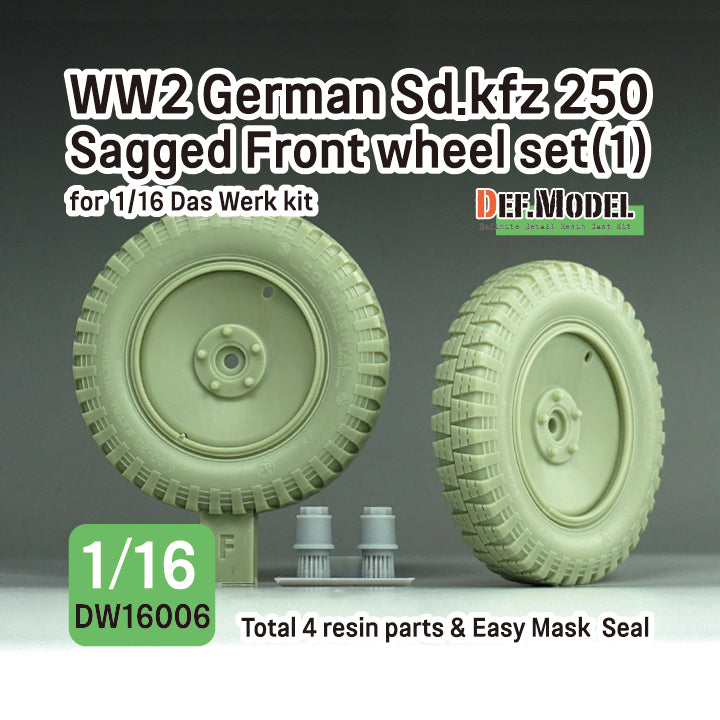 def-model-dw16006-roues-affaiss-es-1-16-sd-kfz-250-das-werk image 1