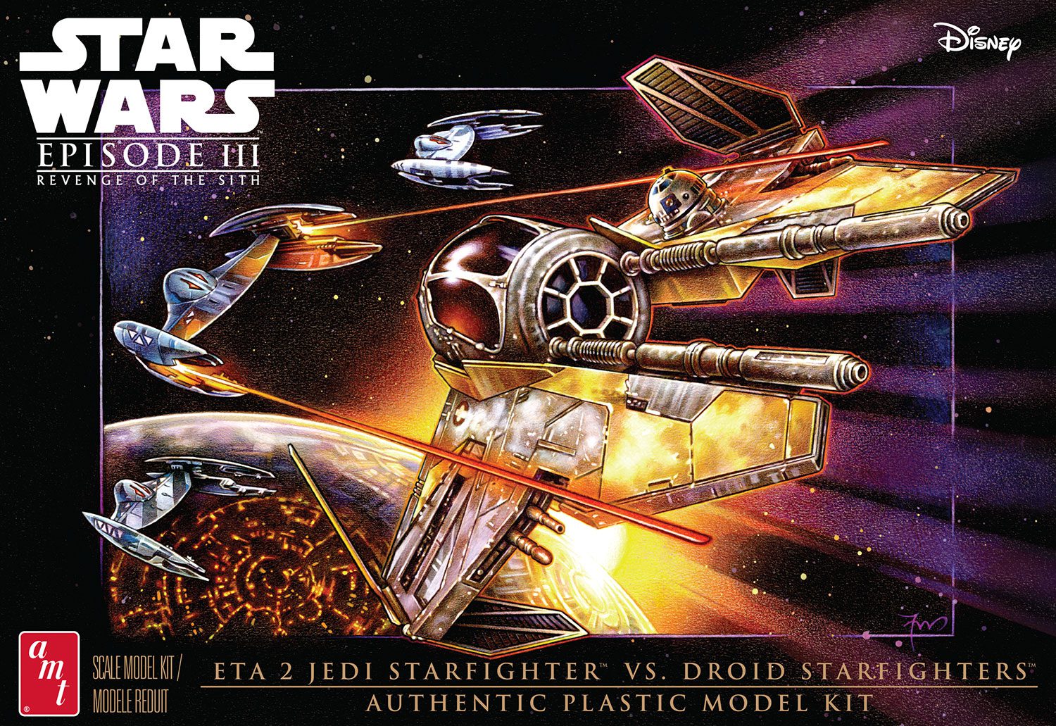 amt-star-wars-jedi-starfighter-vs-droid-maquette-1-48 image 1