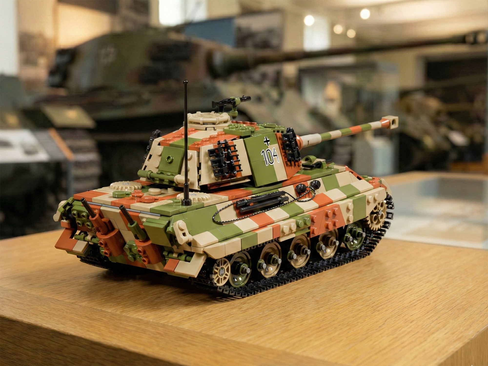 build-army-ba0182c-king-tiger-camouflage-briques-1145-pcs image 3