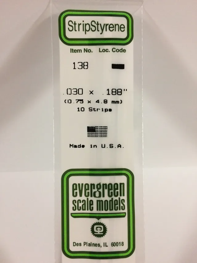 evergreen-strips-138-profil-blanc-0-75x4-8mm-10-pi-ces image 1