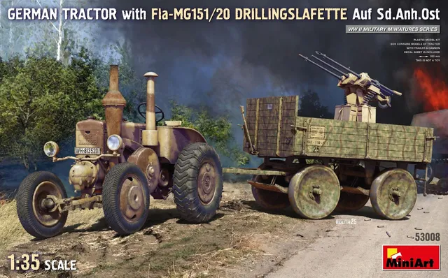 miniart-53008-tracteur-allemand-maquette-militaire-1-35-ww2 image 1
