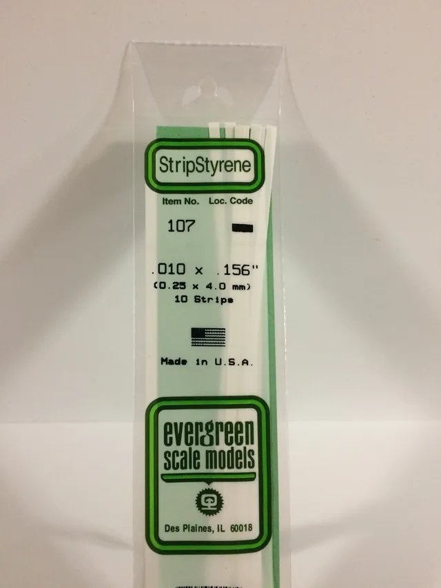evergreen-strips-107-baguette-blanche-0-25x4-mm-10-pi-ces image 1