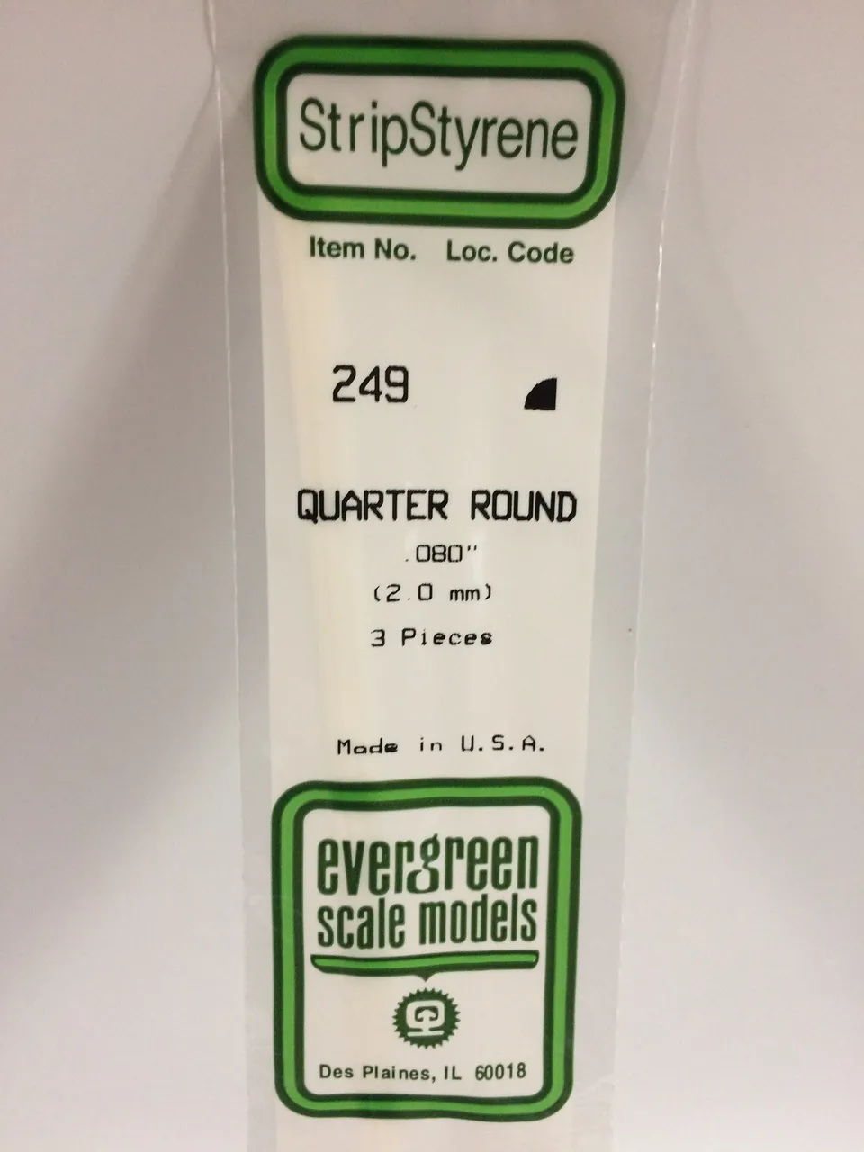 evergreen-shapes-249-quart-de-rond-blanc-2-mm-3-pi-ces image 1