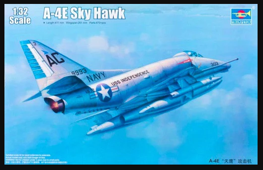 trumpeter-02266-a-4e-skyhawk-maquette-avion-1-32-us-navy image 1