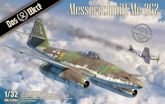 das-werk-dw32003-messerschmitt-me-262-maquette-avion-1-32 image 1