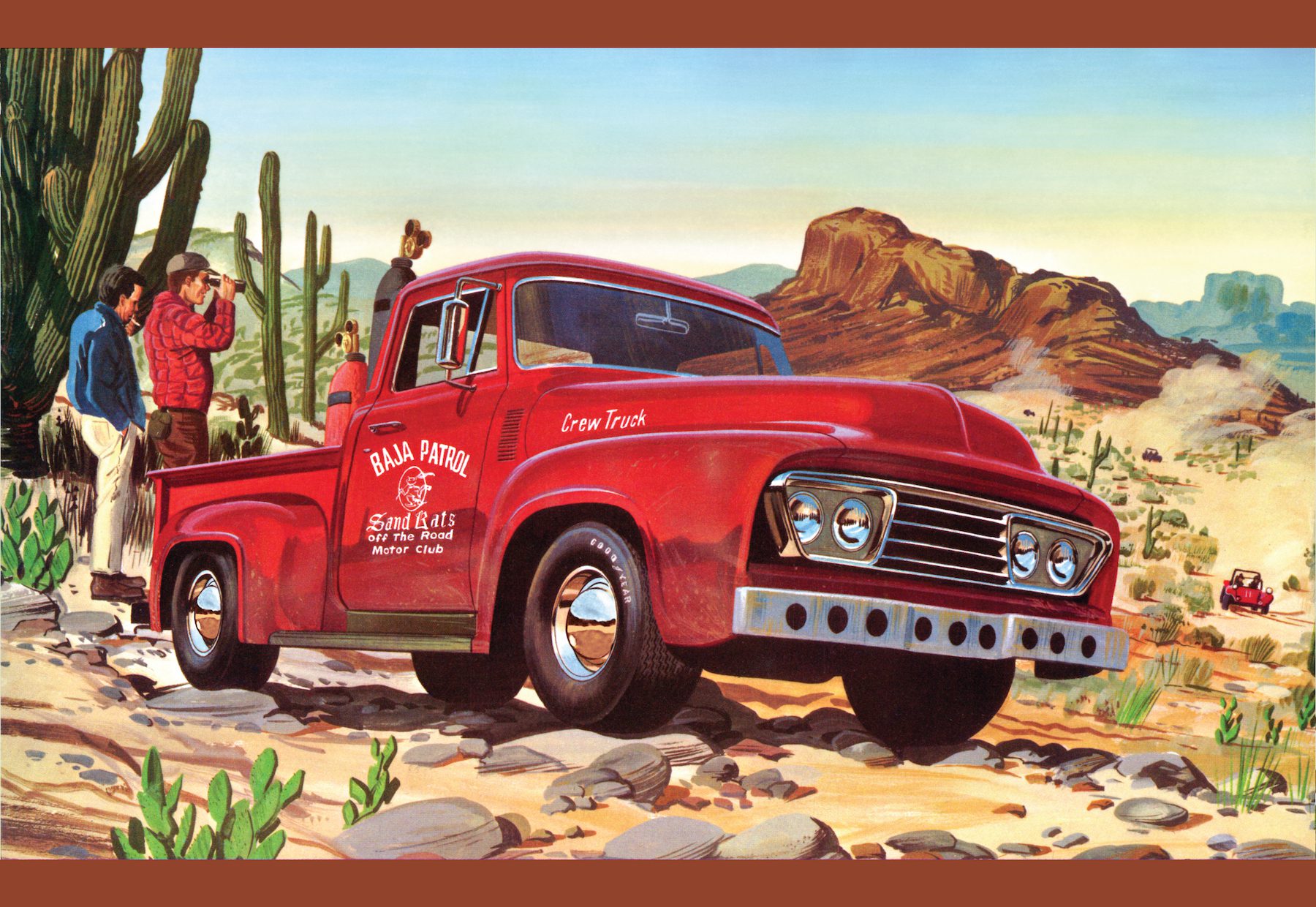 amt-1953-ford-pickup-baja-patrol-maquette-1-25-155-pi-ces image 1