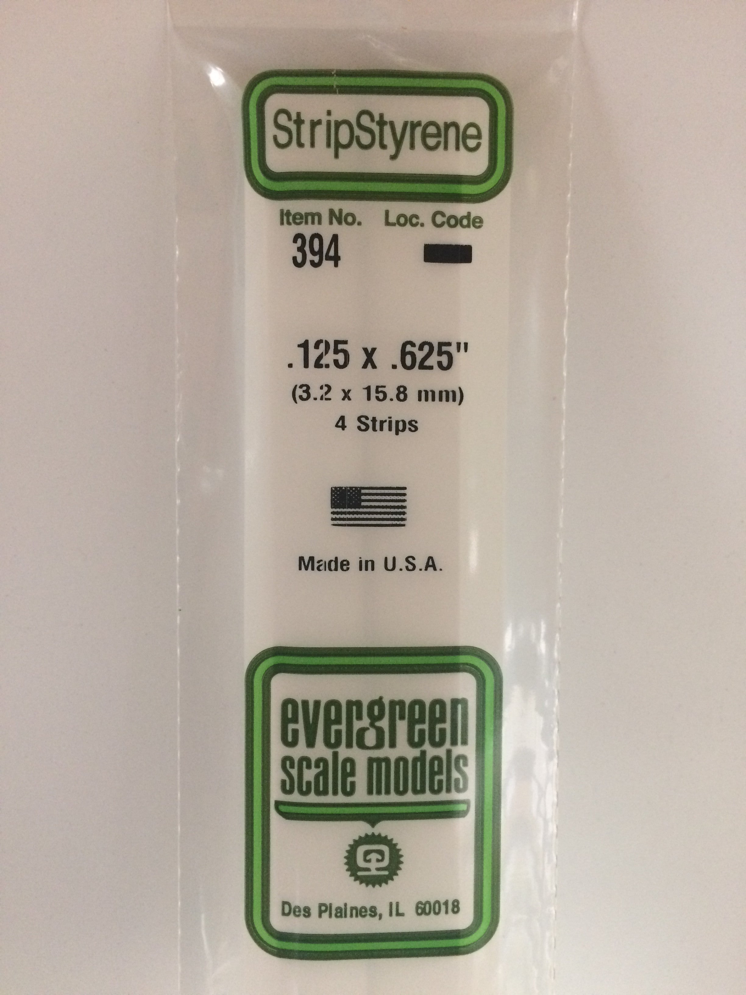 evergreen-strips-394-baguette-plastique-3-2x15-8mm-4-pi-ces-blanc image 1