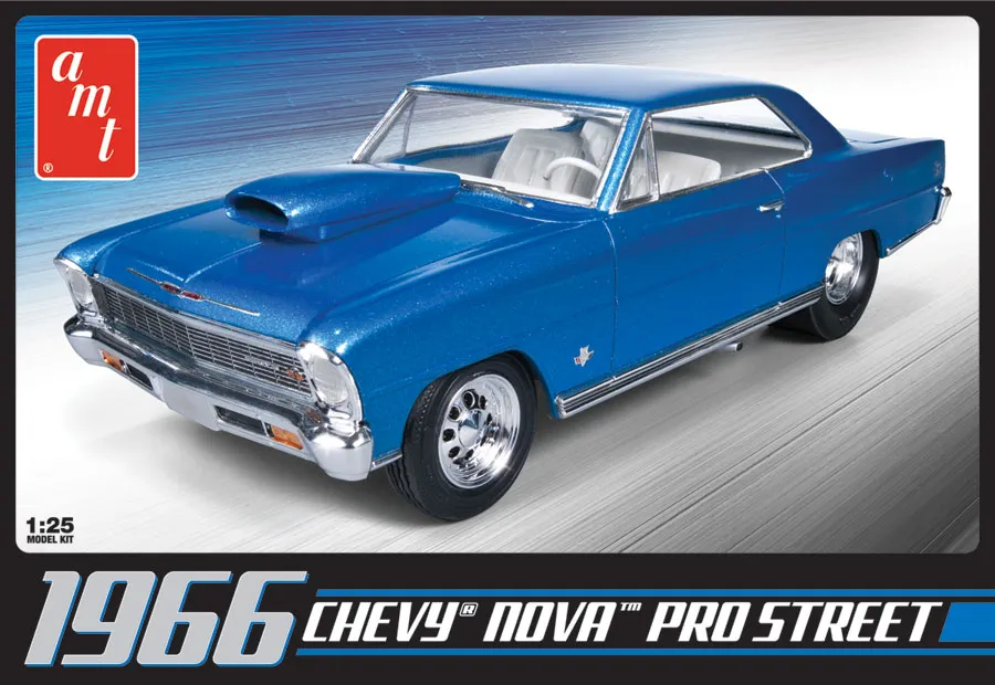 amt-1966-chevy-nova-pro-street-maquette-voiture-1-25 image 1