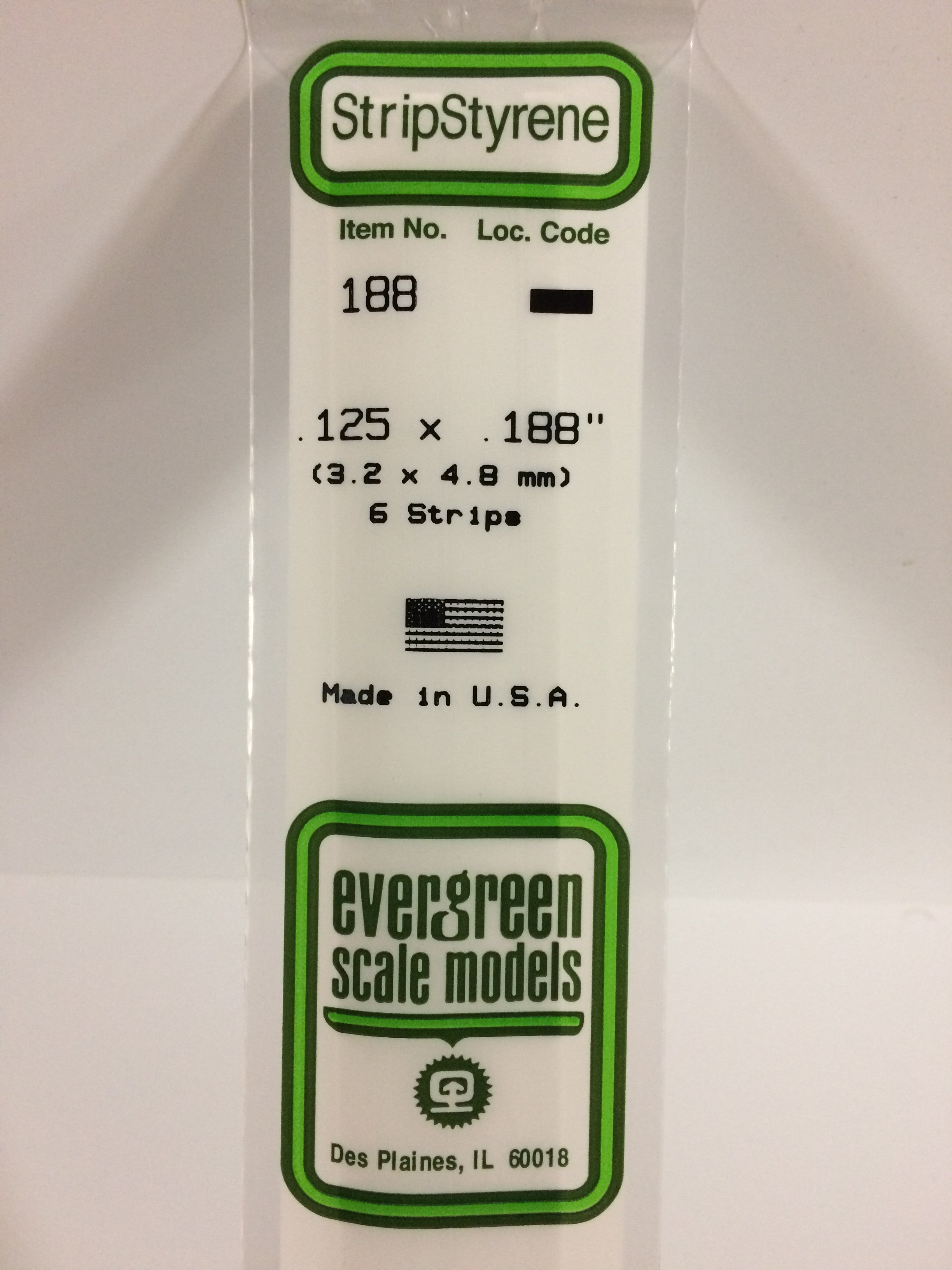 evergreen-strips-188-baguette-polystyr-ne-3-2x4-8mm-6-pi-ces image 1