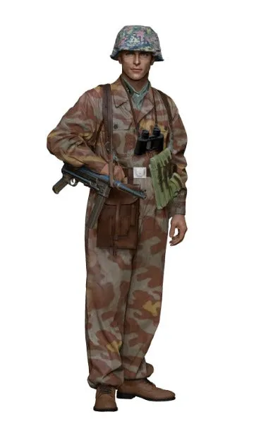 h3-models-16142-waffen-ss-mp40-gunner-figurine-1-16-normandie image 1