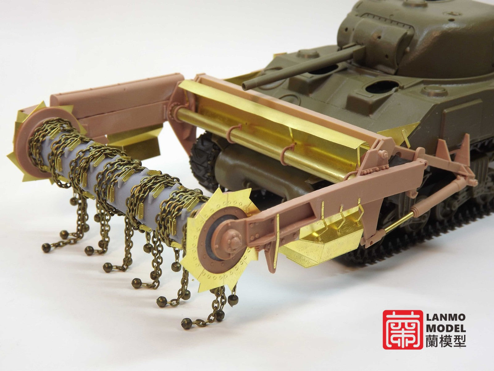 lanmo-model-lm35003-sherman-crab-maquette-char-1-35-wwii image 4
