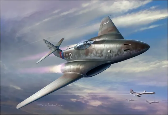 amusing-hobby-48a003-maquette-me-262-hgiii-1-48-avion image 1