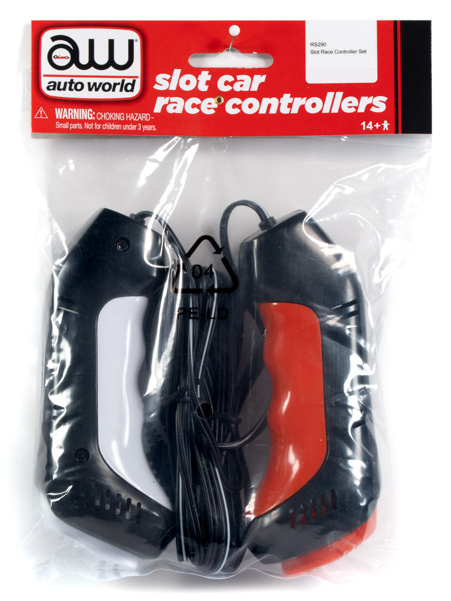 auto-world-slot-race-lot-2-manettes-circuit-slot-car-ho image 1