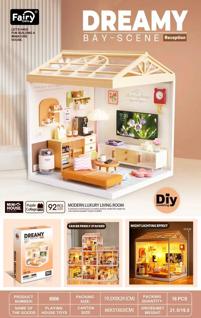 fairy-care-dreamy-bay-maison-miniature-salon-92-pcs image 1