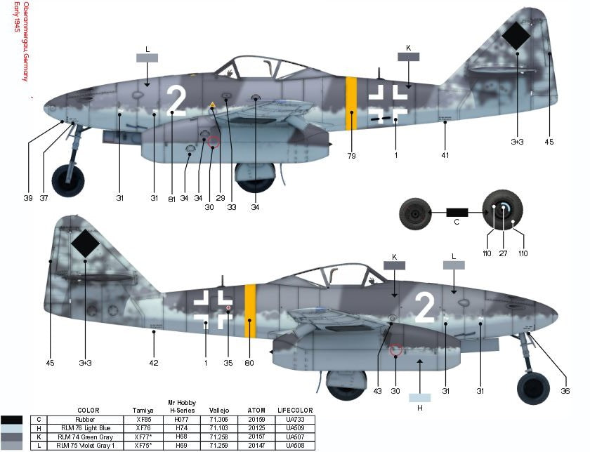 das-werk-dw32003-messerschmitt-me-262-maquette-avion-1-32 image 6