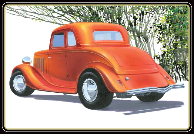 amt-1934-ford-5-window-coupe-street-rod-maquette-1-25 image 1