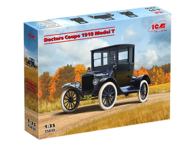 icm-model-t-1917-doctors-coupe-1-35-maquette-voiture image 1