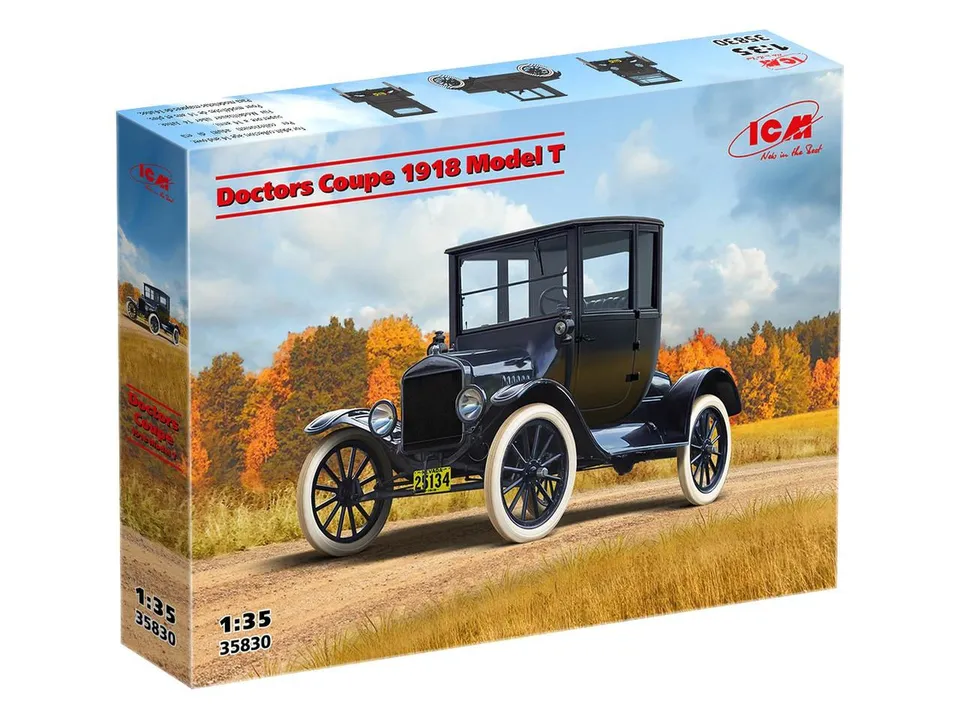 icm-model-t-1917-doctors-coupe-1-35-maquette-voiture image 1
