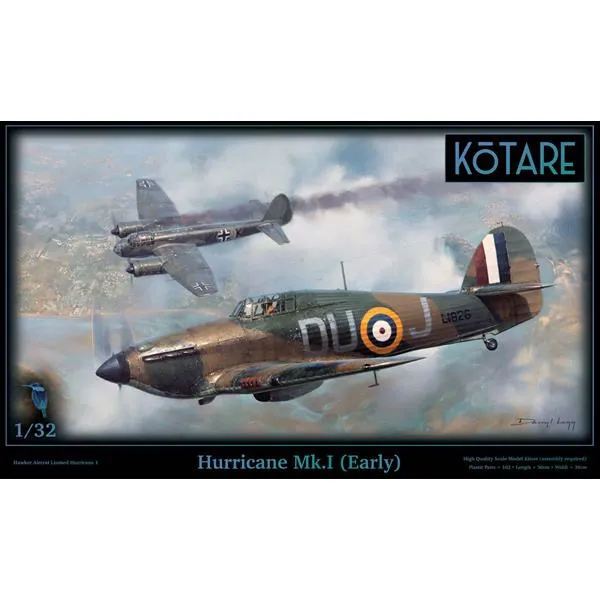 kotare-32015-hawker-hurricane-mk-i-early-1-32-maquette-avion image 1
