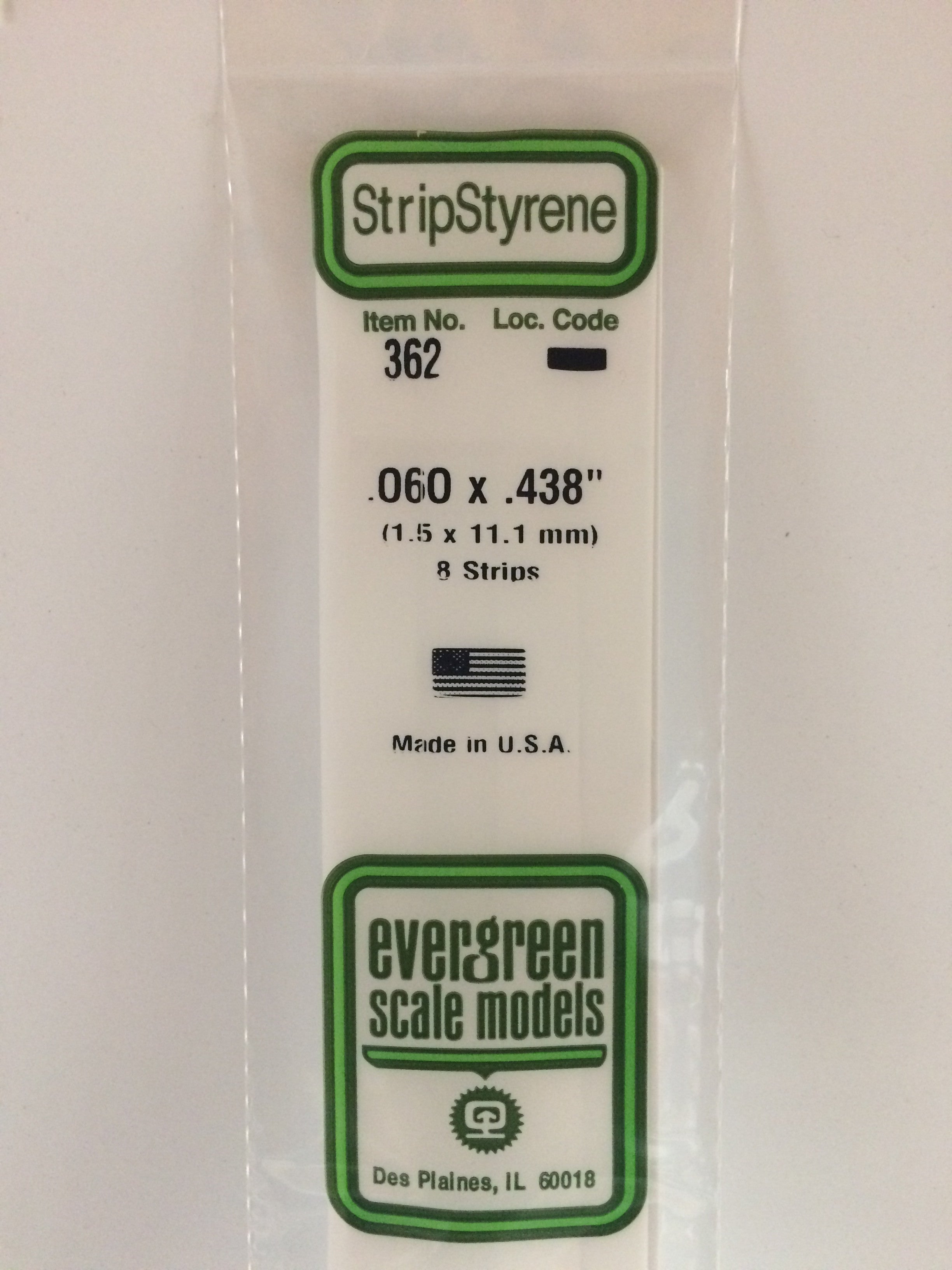 evergreen-scale-models-strips-362-baguette-1-5x11-1mm-8-pi-ces image 1