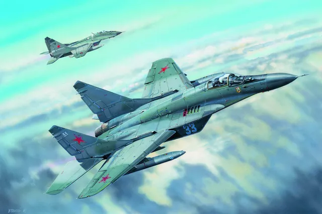 trumpeter-03224-mig-29c-fulcrum-1-32-maquette-avion-russe image 1