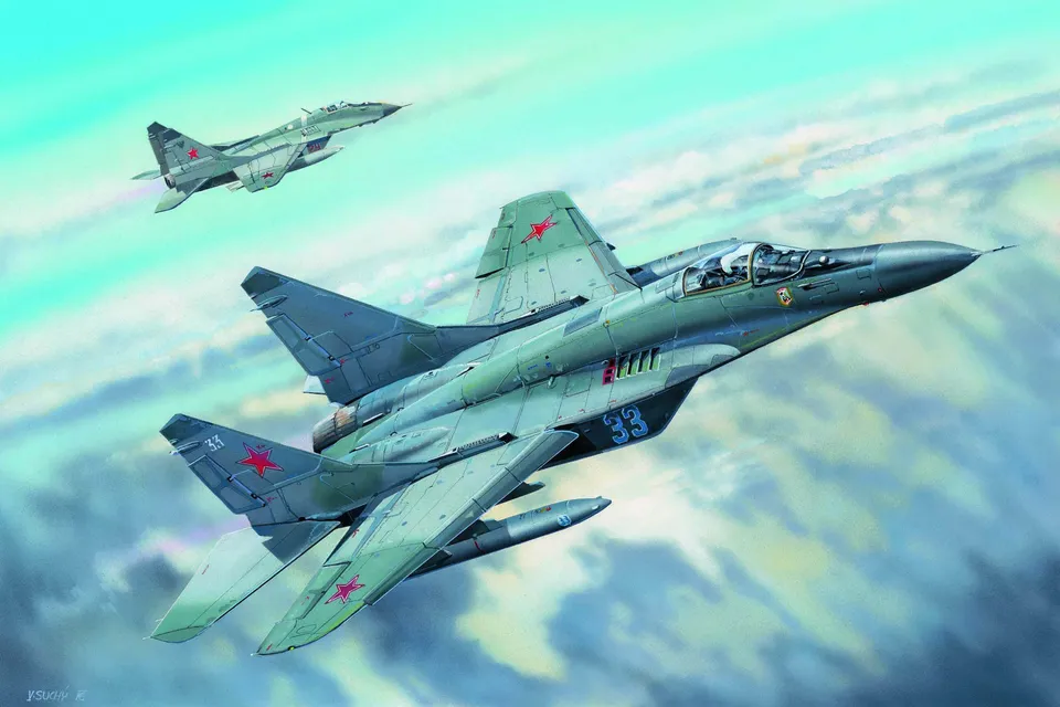 trumpeter-03224-mig-29c-fulcrum-1-32-maquette-avion-russe image 1