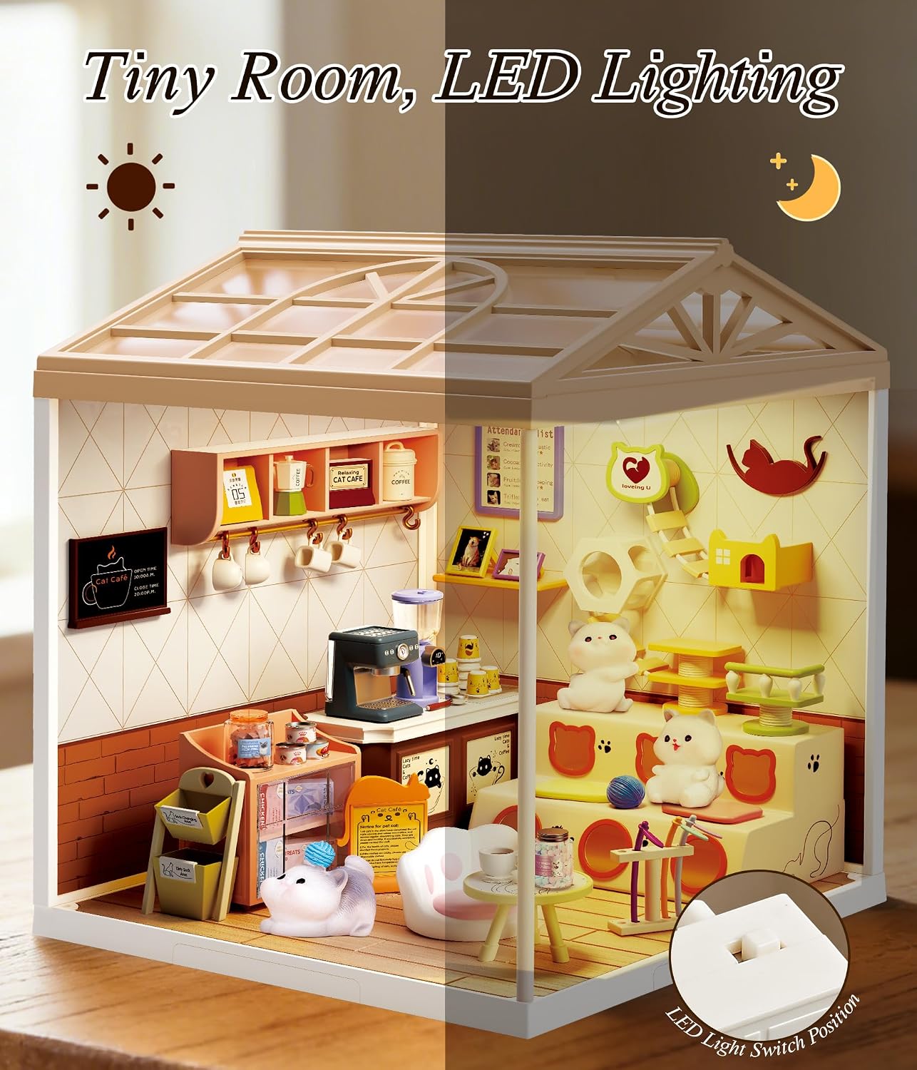 fairy-care-dreamy-bay-maison-miniature-cat-cafe-145-pi-ces image 3