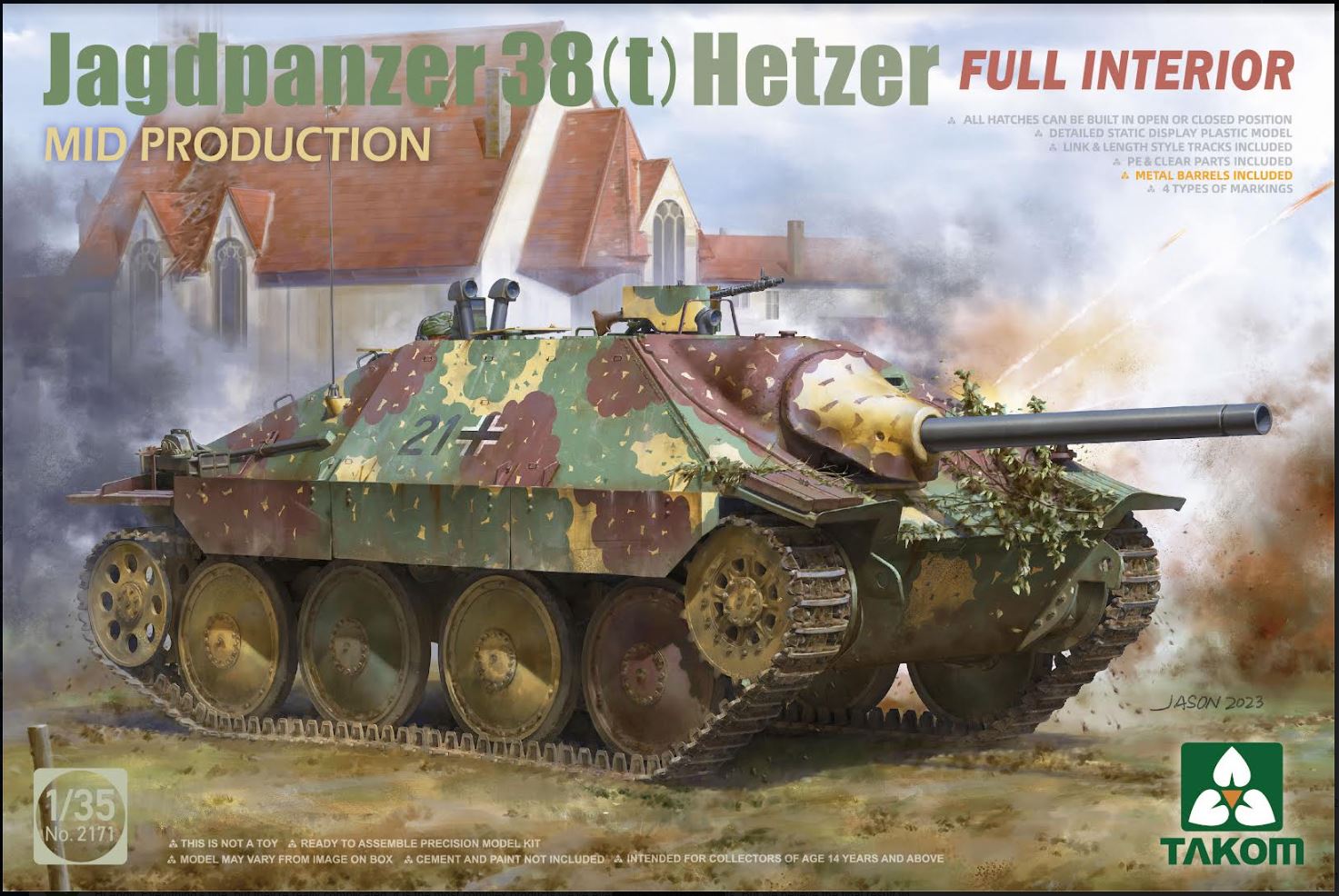takom-2171-jagdpanzer-hetzer-mid-maquette-char-1-35 image 1