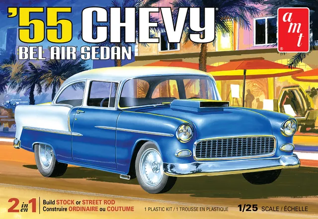 amt-1955-chevy-bel-air-sedan-maquette-1-25-2-en-1 image 1