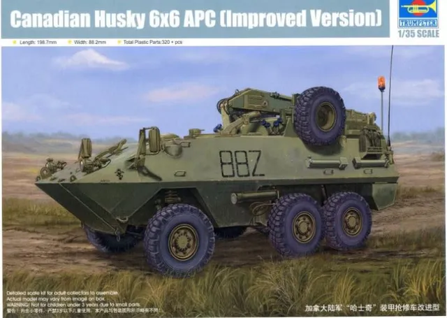 trumpeter-01506-husky-6x6-maquette-1-35-apc-canadien image 1