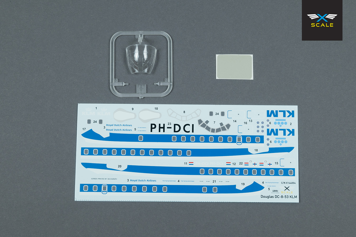 x-scale-144004-dc-8-53-klm-maquette-avion-1-144-ligne image 4