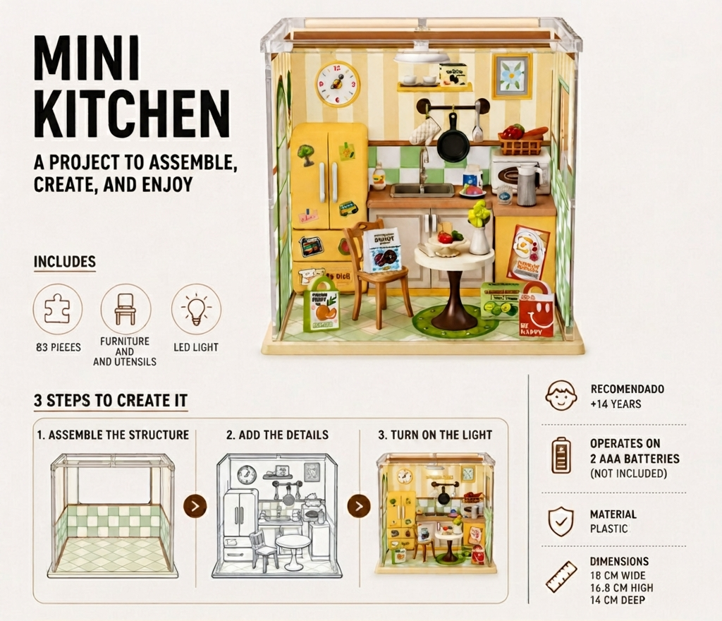 aierbaoli-artisan-space-kitchen-maison-miniature-cuisine-83-pcs image 7