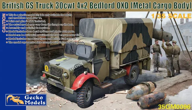 gecko-35gm0096-1-35-maquette-camion-bedford-oxd-30cwt-ww2 image 1