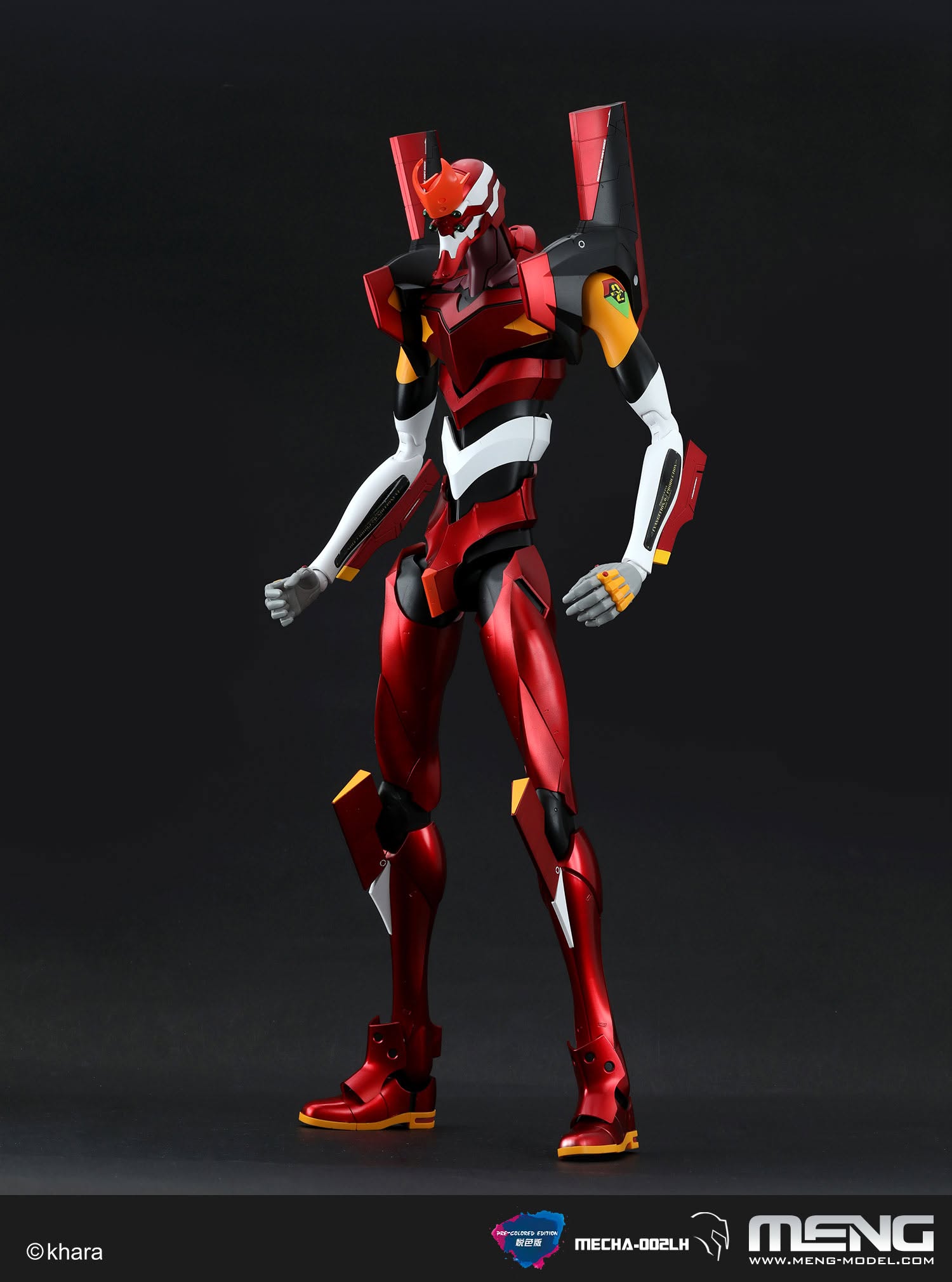 meng-mecha-002lh-evangelion-eva-02-maquette-rouge-radiant-pr-peinte image 2