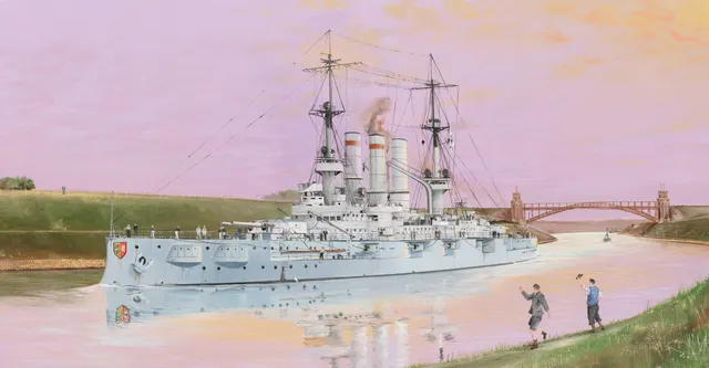trumpeter-05355-schleswig-holstein-cuirass-1-350-1908 image 1