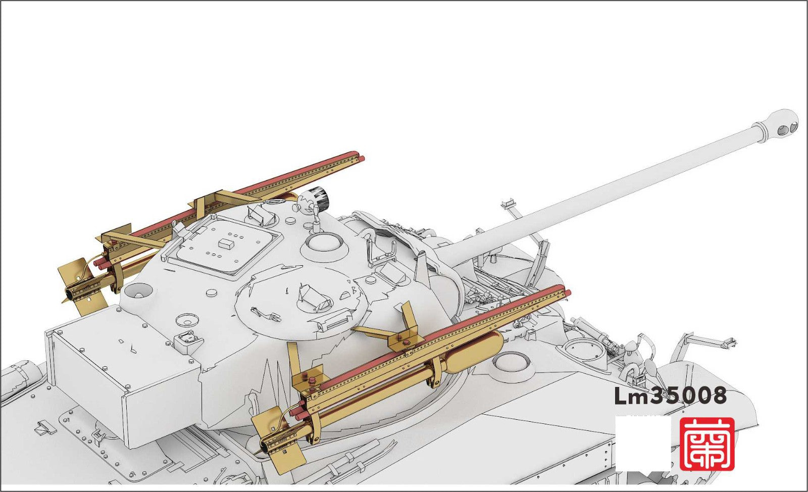 lanmo-model-lm35008-sherman-tulip-maquette-char-1-35-rp-3 image 2