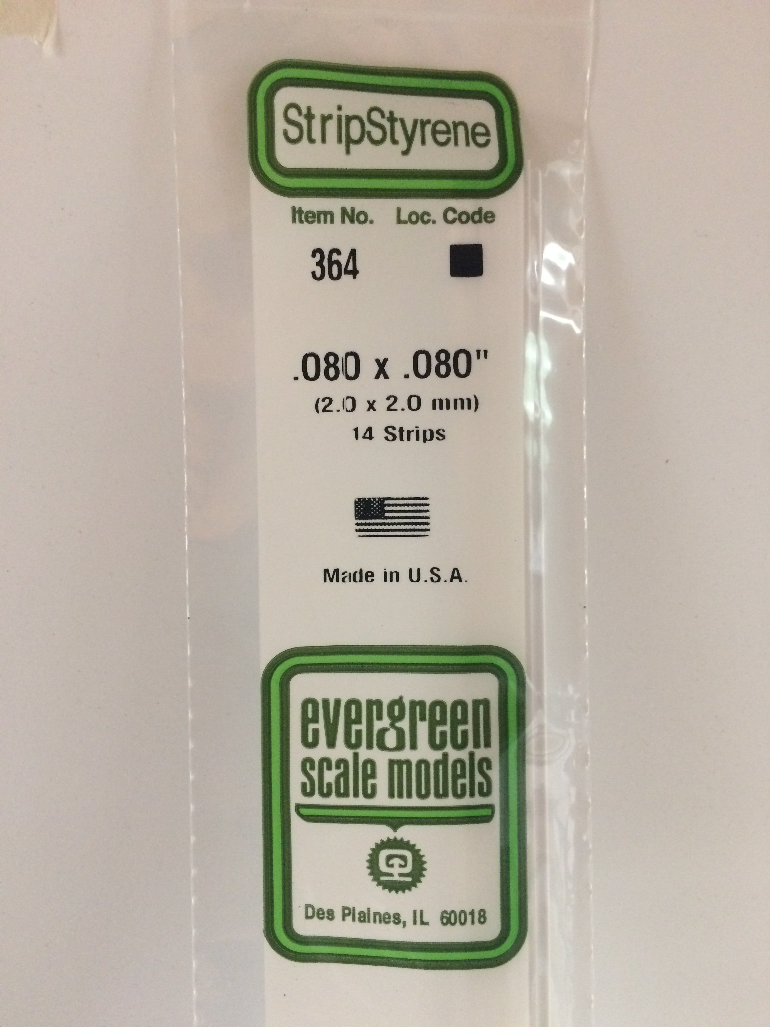 evergreen-strips-364-baguette-carr-e-blanche-2-mm-14-pcs image 1