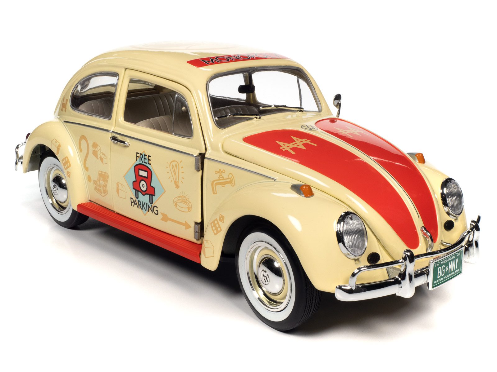 auto-world-vw-coccinelle-1963-monopoly-miniature-1-18 image 4
