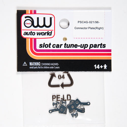 auto-world-4gear-plaque-connecteur-droit-slot-car-ho-lot-de-6 image 1