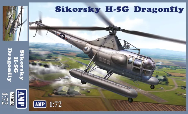 amp-72008-sikorsky-h-5g-dragonfly-flotteurs-maquette-1-72 image 1