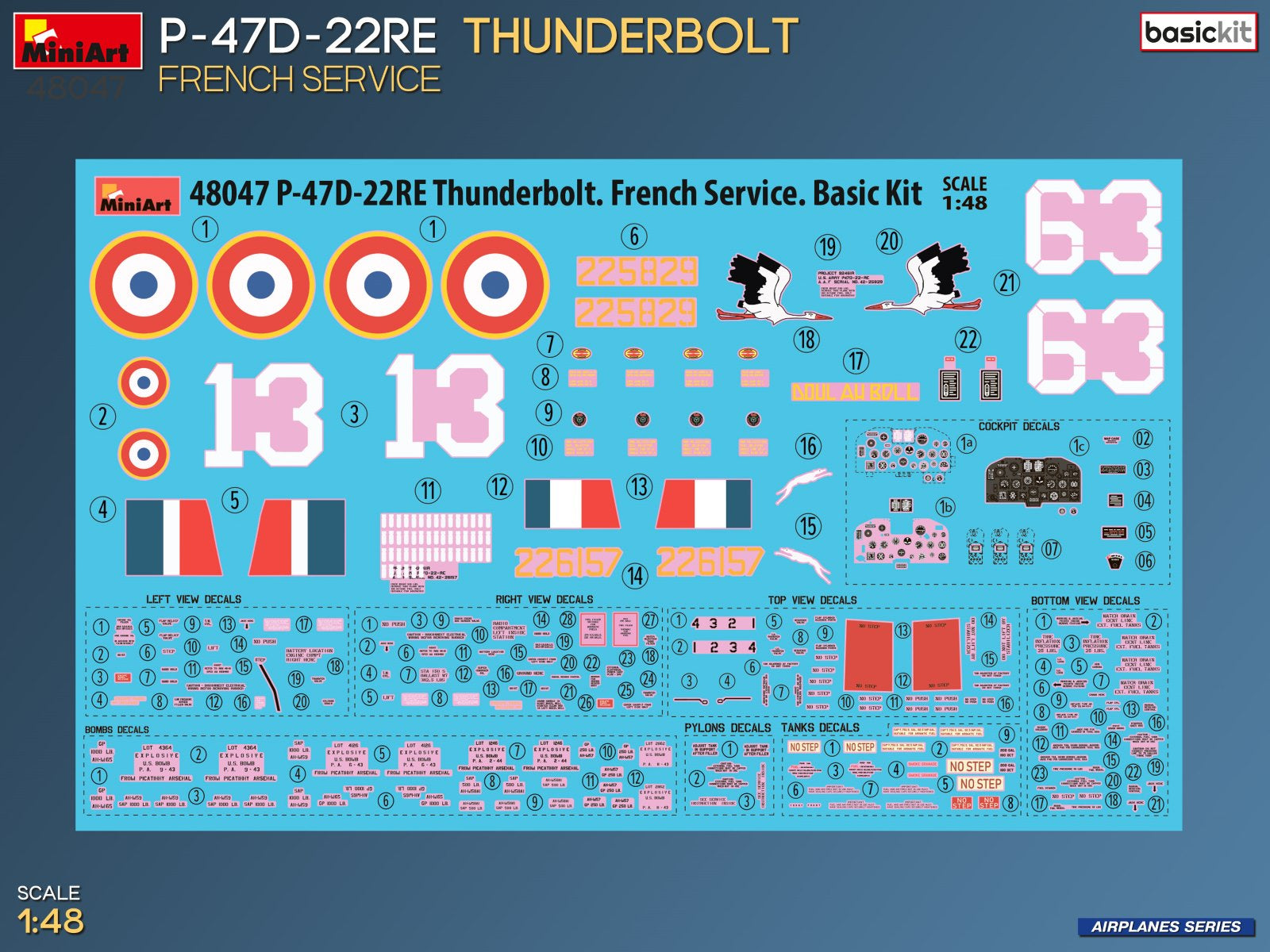 miniart-48047-p-47d-22re-thunderbolt-maquette-avion-1-48-fran-aise image 2
