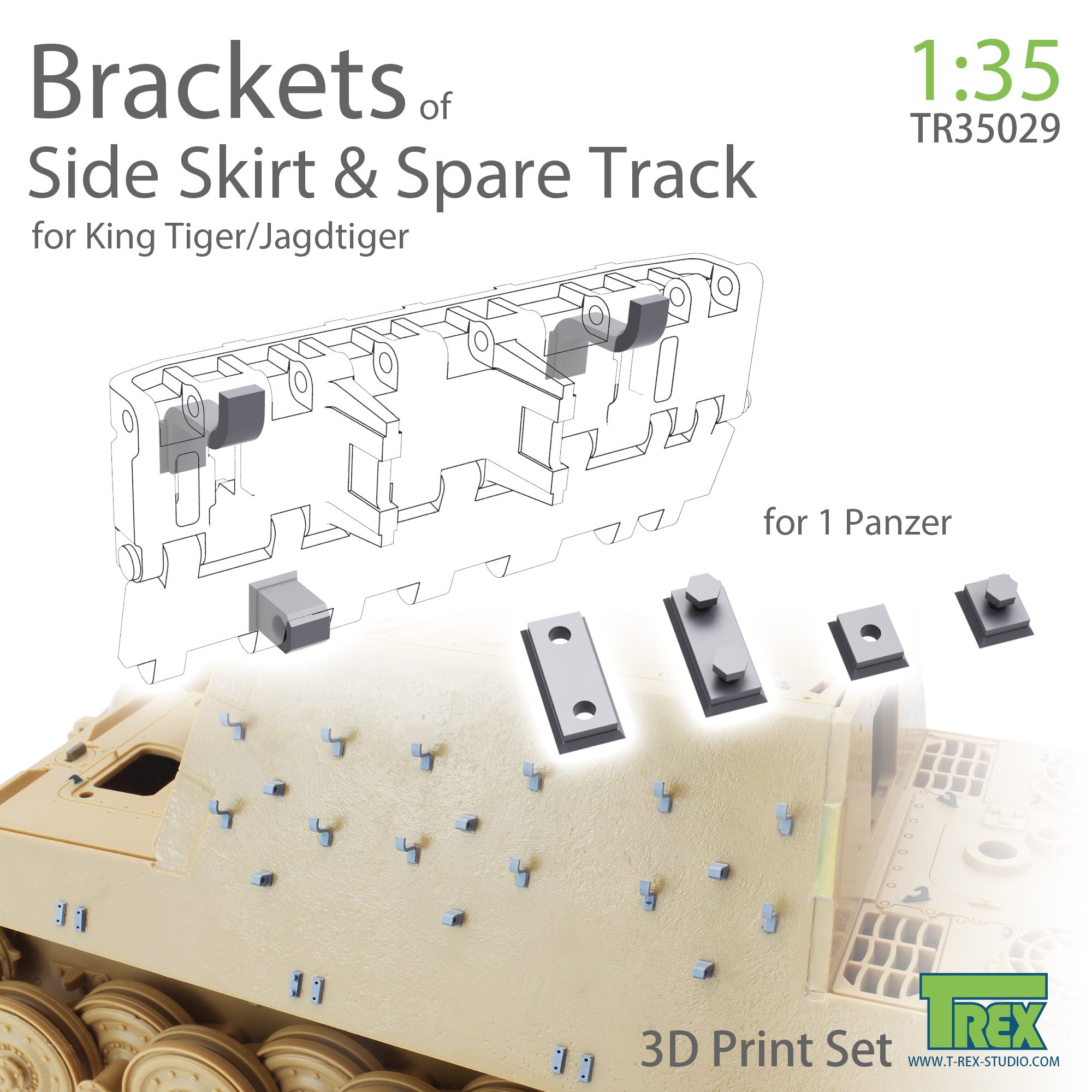 t-rex-35029-supports-jupes-chenilles-king-tiger-1-35 image 1