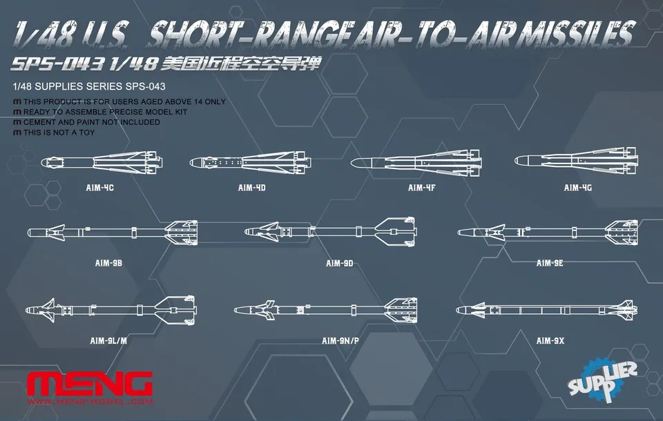 meng-sps043-missiles-air-air-us-maquette-avion-1-48 image 1