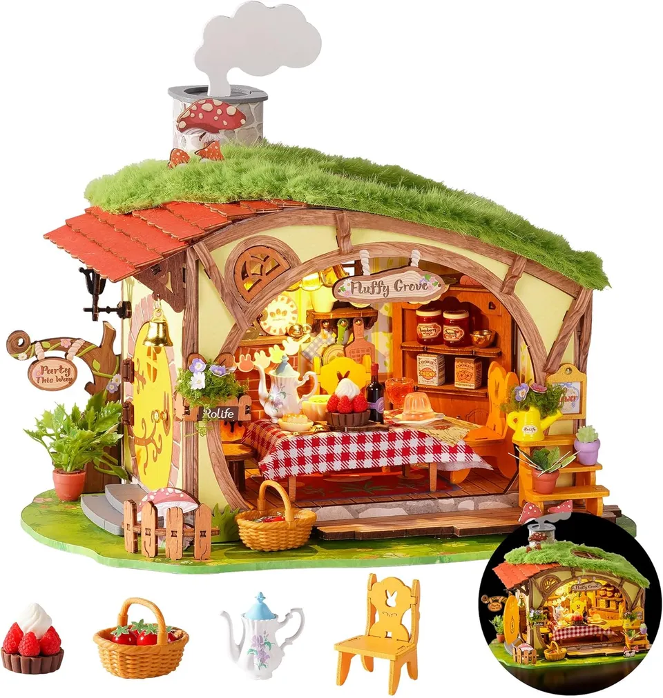 robotime-dg184-puzzle-bois-fluffy-grove-3d image 1