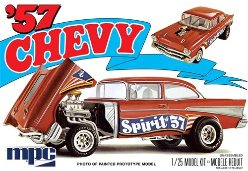 mpc-chevy-bel-air-spirit-of-57-maquette-1-25-vintage image 1