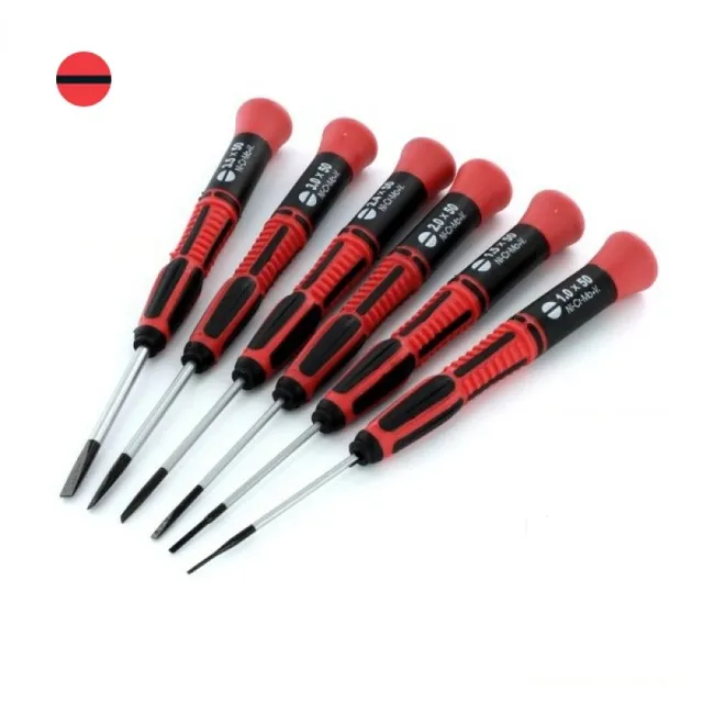 evergreen-tools-72100-set-6-tournevis-plats-de-pr-cision image 1