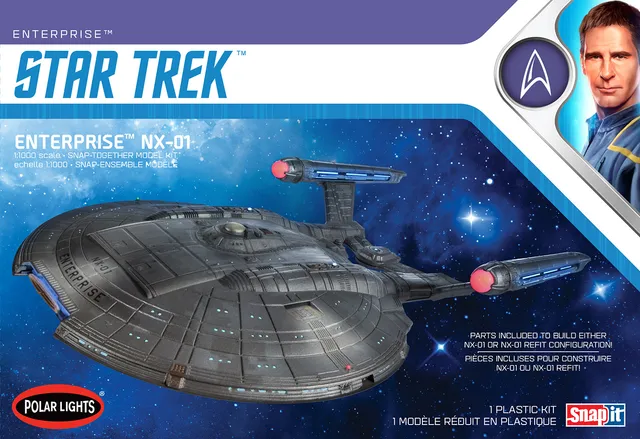 amt-polar-lights-star-trek-nx-01-enterprise-snap-maquette-1-1000-sans-colle image 1